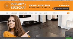Desktop Screenshot of podlahyruzicka.cz